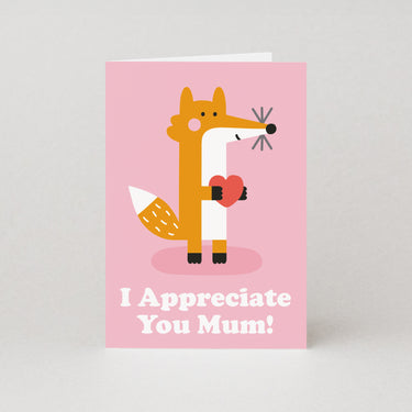 Mum I Appreciate You Mothers Day Card