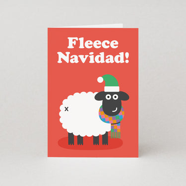 Fleece Navidad Christmas Card