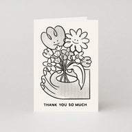 Flowers Thank You Card By Steve Gavan