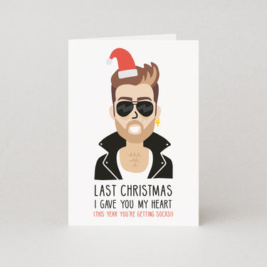 Last Christmas I Gave You My Heart Christmas Card