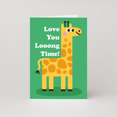 Love You Long Time Valentines Card