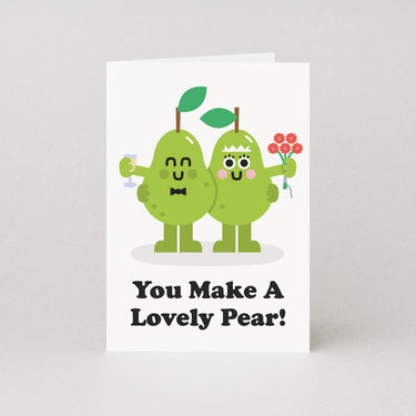 Pear Wedding Card