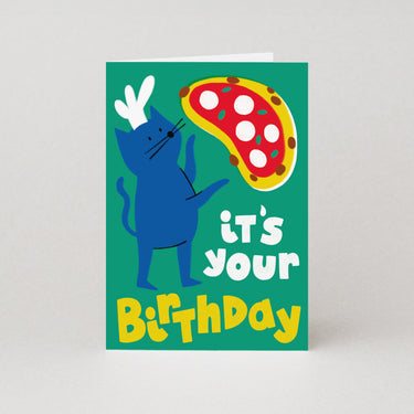 Pizzeria Birthday Card by Isa Pirracas