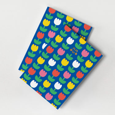 Tulips Pattern - Premium Lined Notebook