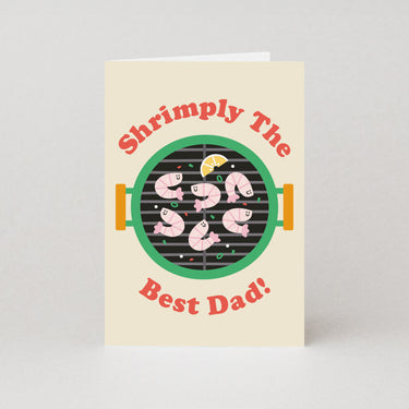 Shrimply The Best Dad Father's Day Card