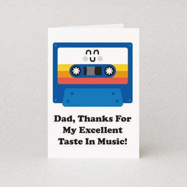 Taste In Music Father's Day Card