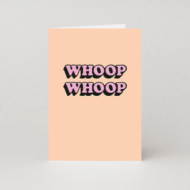 Whoop Whoop (3D Emboss Print) Congratulations Card