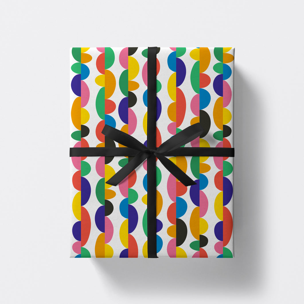 Gene Abstract Pattern Gift Wrap