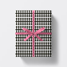 Load image into Gallery viewer, Trippy Pattern Gift Wrap - Mono
