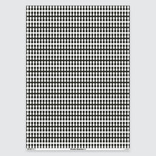 Load image into Gallery viewer, Trippy Pattern Gift Wrap - Mono
