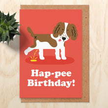 Load image into Gallery viewer, Hap-Pee Dog Birthday Card
