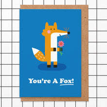 Load image into Gallery viewer, Fox Valentines Card
