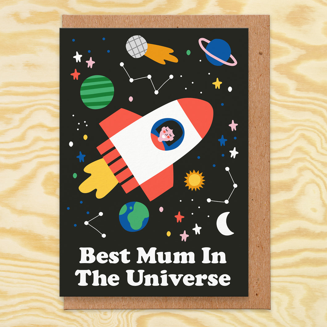Best Mum In The Universe Mothers Day Card