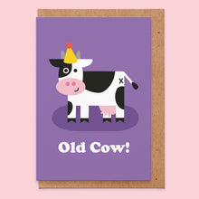 Load image into Gallery viewer, Old Cow Birthday Card
