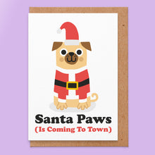 Load image into Gallery viewer, Santa Paws Christmas Card
